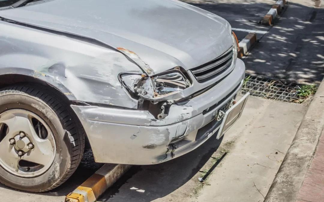 A car standing for scrap car value calculation in Ontarior