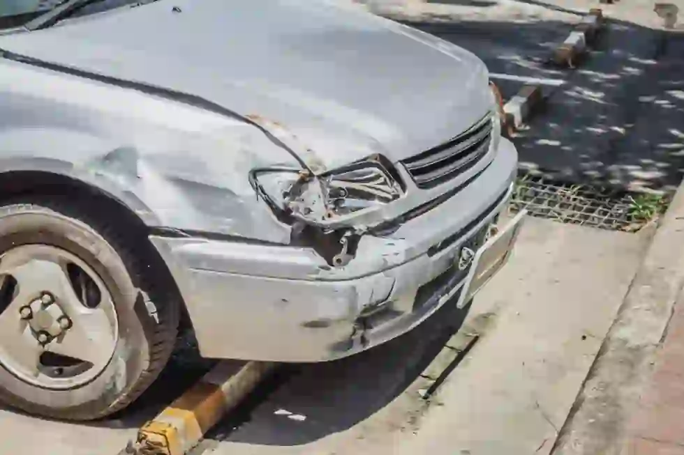 A car standing for scrap car value calculation in Ontarior