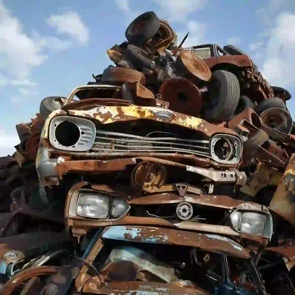 pile of scrap cars in richmond hill